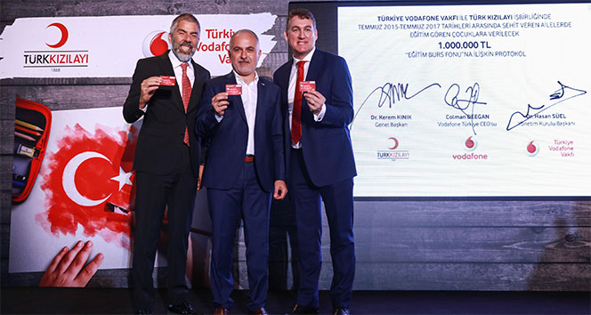 Türkiye Vodafone Vakfı ve Türk Kızılay’dan şehit çocuklarına 1 milyon TL’lik eğitim bursu