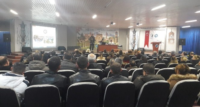 Güvenlik görevlilerine uyuşturucu semineri verildi