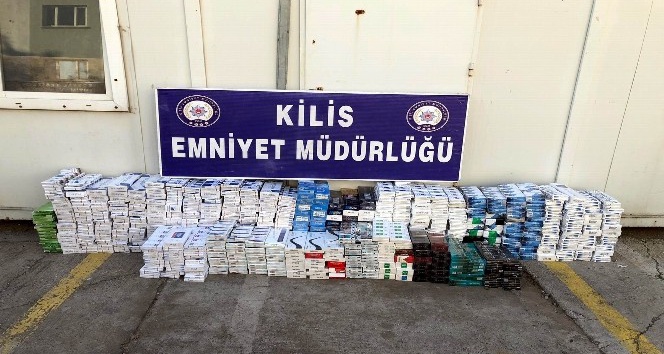 Kilis’te 13 bin 670 paket kaçak sigara ele geçirildi