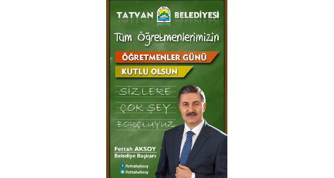 Başkan Aksoy’un Öğretmenler Günü mesajı