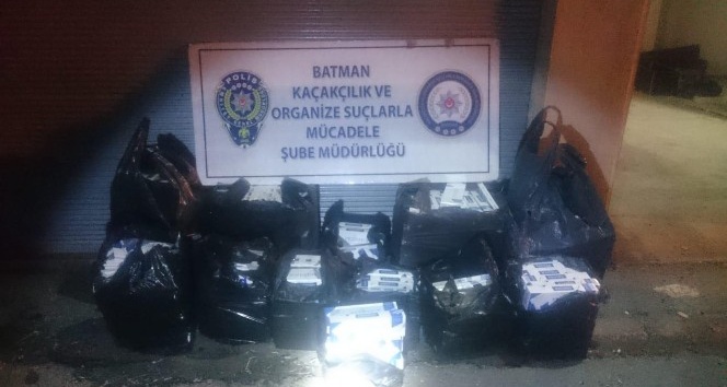 Batman’da 6 bin paket kaçak sigara ele geçirildi