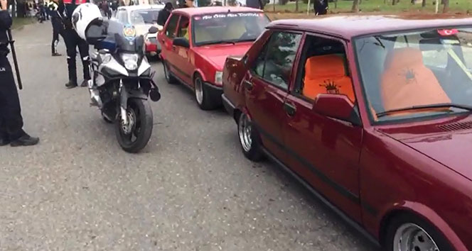 Drift yapan sürücüye 5 bin lira ceza