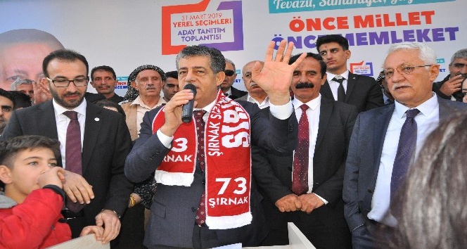 AK Parti belediye başkanı adayı Yarka’ya Şırnak’ta coşkulu karşılama