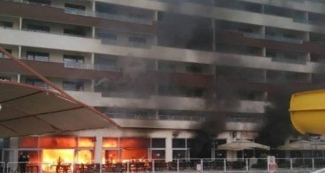 Hatay'da termal otelde yangÄ±n