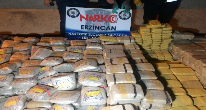 Erzincan’da yaklaşık 1 ton eroin ele geçirildi