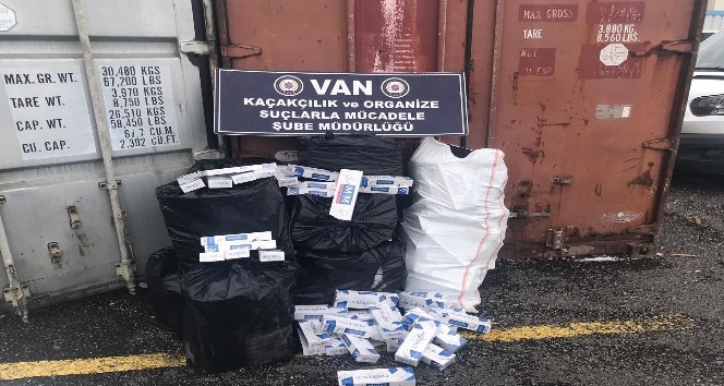Van’da 20 bin 120 paket kaçak sigara ele geçirildi