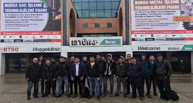 Gaün Naci Topçuoğlu Meslek Yüksekokulu Öğrencilerinden Bursa Fuarına Teknik Gezi