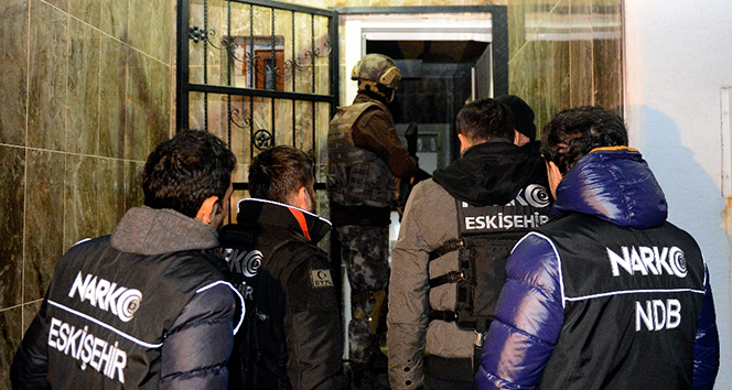 Eskişehir’de dev uyuşturucu operasyonu: 44 gözaltı