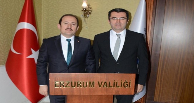 Vali Pehlivan, Erzurum Valisi Memiş’i ziyaret etti