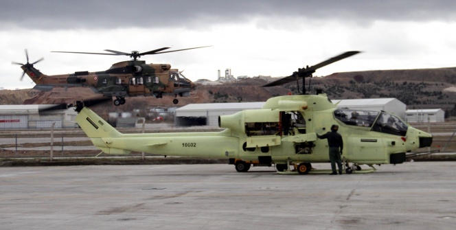 Askeri helikopterlerin bakımları emin ellerde