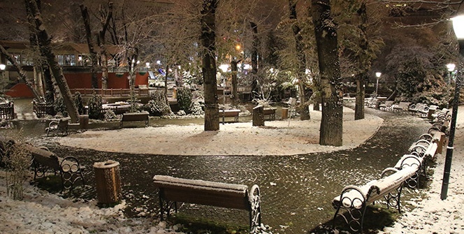 Ankara’da kartpostallık kar manzaraları