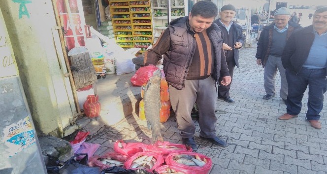 Atanamayan fahri imam yakaladığı balıkları satarak geçiniyor