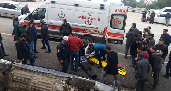 Kahramanmaraş’ta trafik kazası: 4 yaralı!