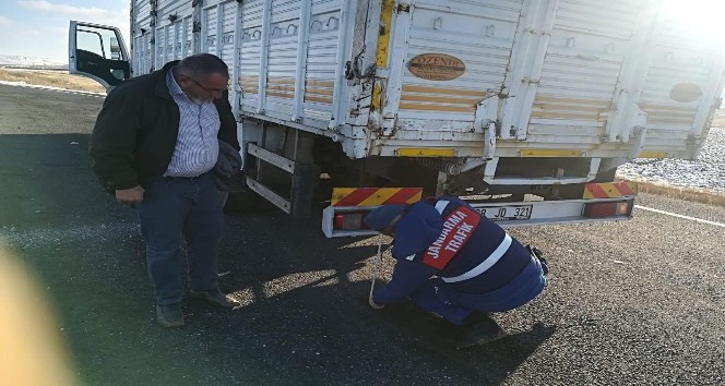 Jandarma bin 203 ağır tonajlı araçtan 47’sinin sürücüsüne ceza yazdı