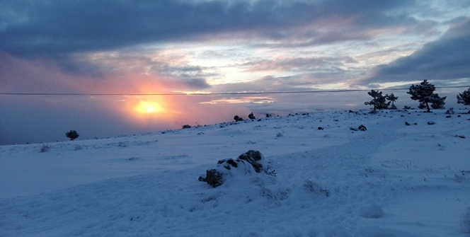 Kar yağdı, kartpostallık görüntüler ortaya çıktı
