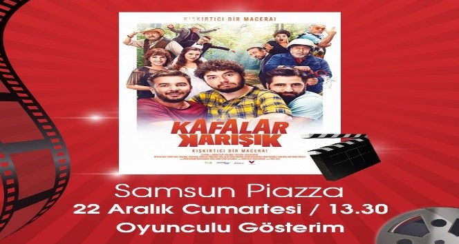 "Kafalar Karışık” oyuncuları Samsun’da