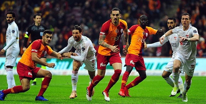 Galatasaray - Sivasspor maçından kareler
