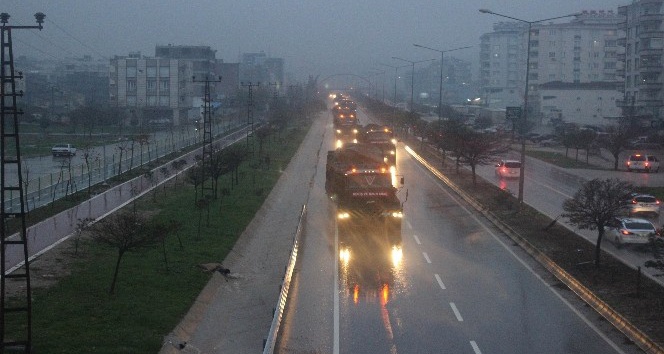 Kilis’ten Münbiç bölgesine zırhlı muharrebe aracı sevkiyatı