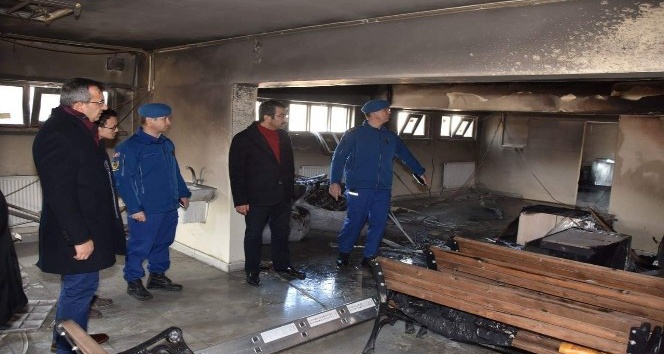 Kırıkkale’de Geri Gönderme Merkezinde yangın