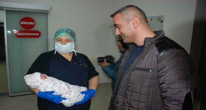 Tokat’ta yeni yılın ilk bebeği doğdu