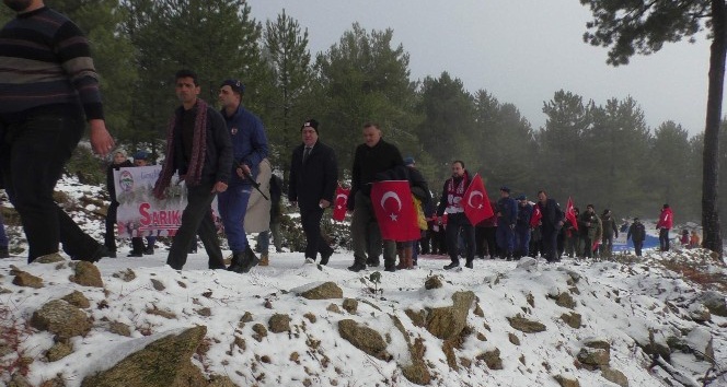 Sarıkamış ruhunu karda 1793 rakıma yürüyerek yaşattılar
