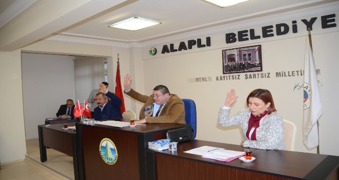 Alaplı Belediye Meclisi yeni yılın ilk toplantısını yaptı