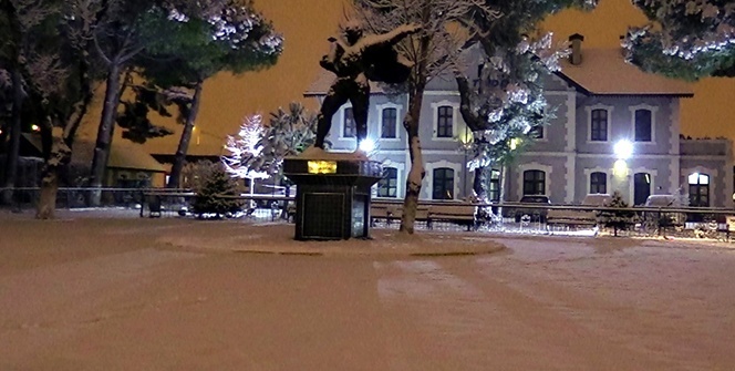 Her yer beyaza büründü