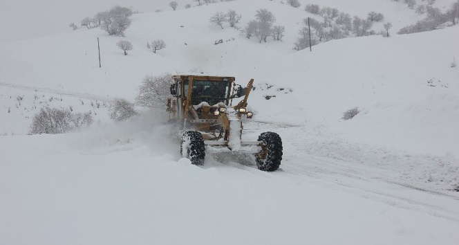 Bingöl’de 281 köy yolu kar yağışı nedeniyle kapandı