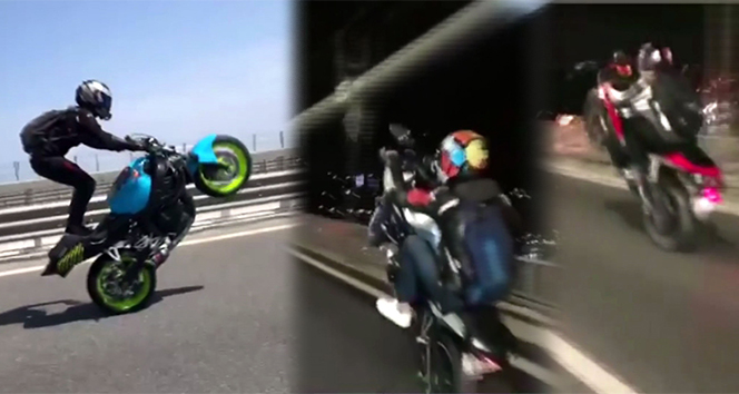 İstanbul Boğazı’ndaki köprülerde tek teker terörü kamerada