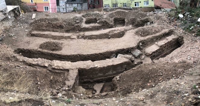 Kocaeli’de inşaat kazısı sırasında Bizans dönemine ait bir yapı ortaya çıktı