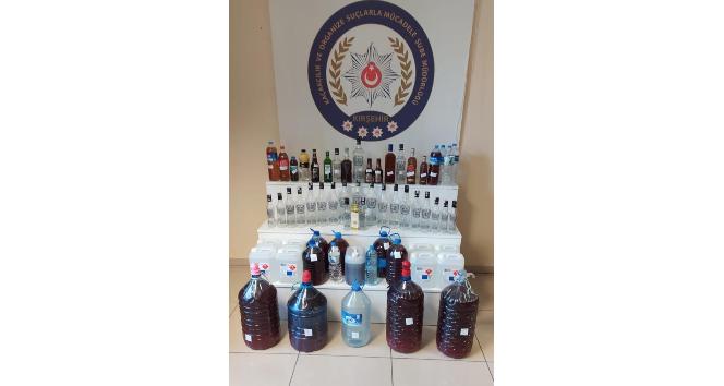 Kırşehir polisinden yeni yıl öncesi sahte içki operasyonu 4 gözaltı