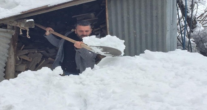 Bingöl’de yoğun kar yağışı ilçelerde etkili oldu