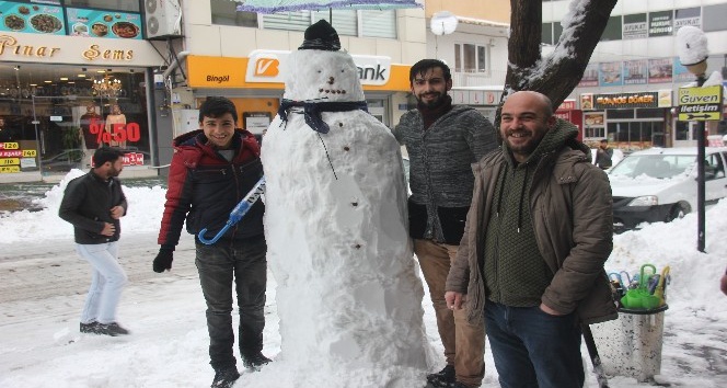 Bingöl’de kar yağışı