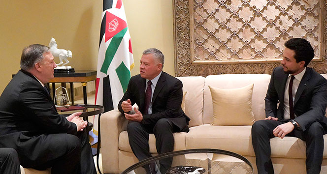 ABD Dışişleri Bakanı Pompeo, Ürdün Kralı ile görüştü