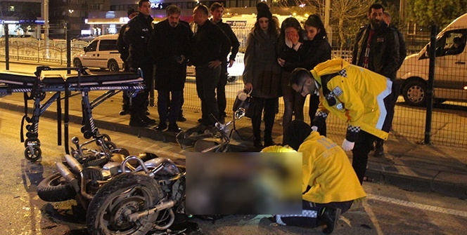 Motosiklet yol temizleme aracına çarptı: 1 ölü