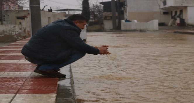 Manisa’da sulama kanalları taştı, evler su altında kaldı