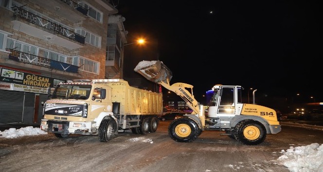 Nevşehir’de kent merkezinde kar temizliği sona erdi