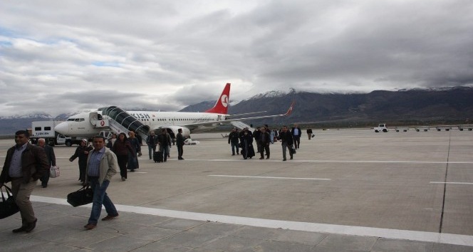 Erzincan Havalimanı’nda 494 bin 226 yolcuya hizmet verildi