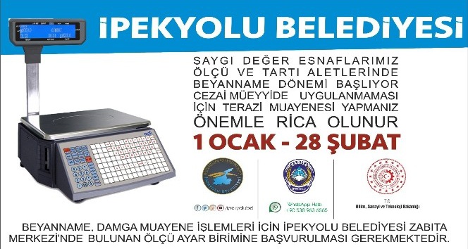 İpekyolu Belediyesinden ölçü ve ayar birimleri kontrolü