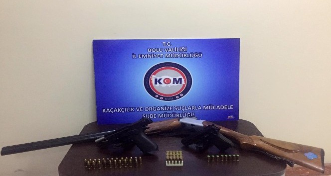 Bolu’da silah kaçakçılığı operasyonu: 1 gözaltı