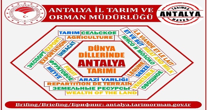 Antalya tarımı 4 dile çevrildi