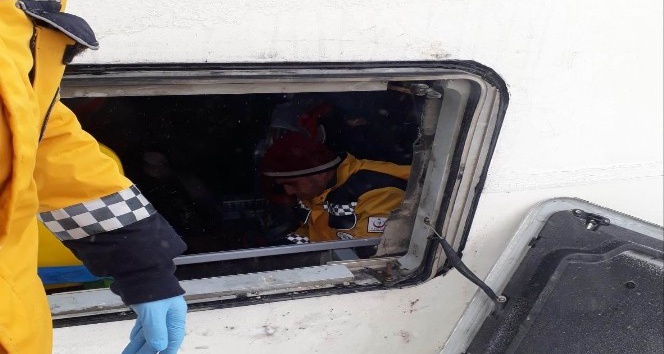 Konya’da yolcu otobüs şarampole devrildi: 4 yaralı
