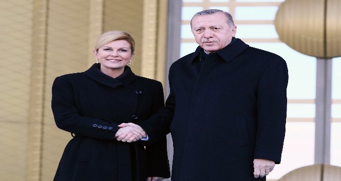 Cumhurbaşkanı Erdoğan, Kitaroviç’i resmi tören ile karşıladı