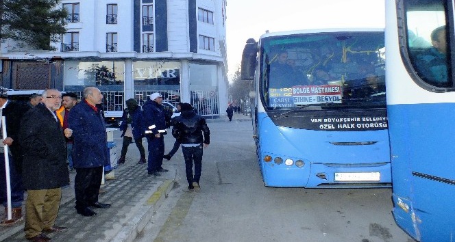 Van’da minibüs ve otobüs duraklarına sıkı denetim