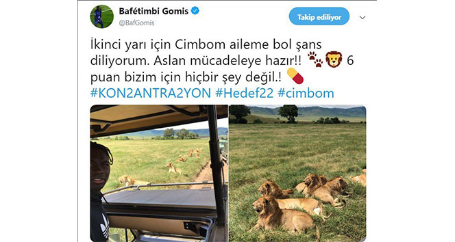 Gomis’ten Galatasaray’a başarı mesajı