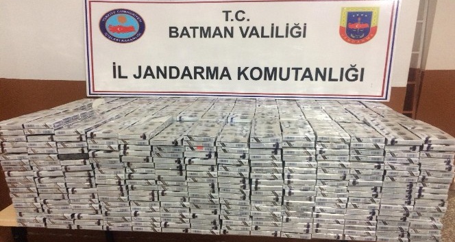 Batman’da 4 bin paket kaçak sigara ele geçirildi