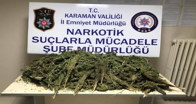 Karaman’da uyuşturucu operasyonu