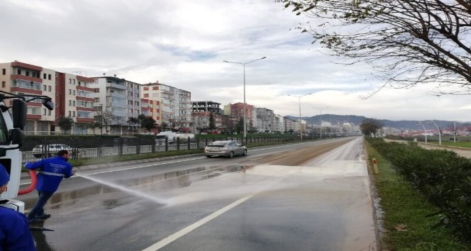 Trabzon’da bir yılda 82 bin 500 km yol süpürüldü