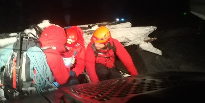 Uludağ'da 2 dağcının kurtarılma anları ortaya çıktı