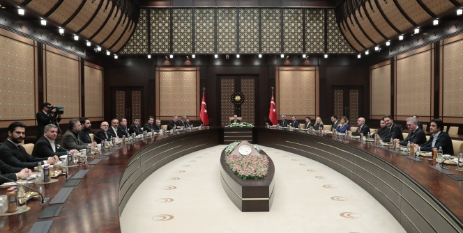 Cumhurbaşkanı Erdoğan, sinema sektörü temsilcilerini kabul etti
